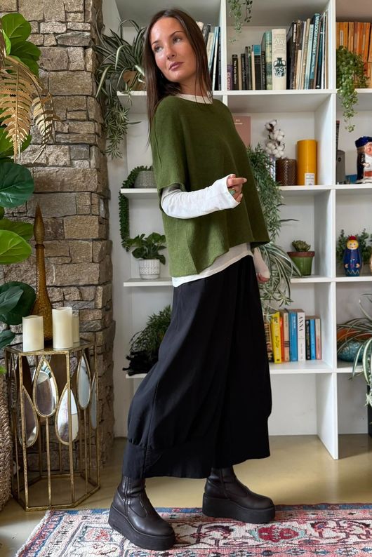 Conrad Layer Knit Deep Olive